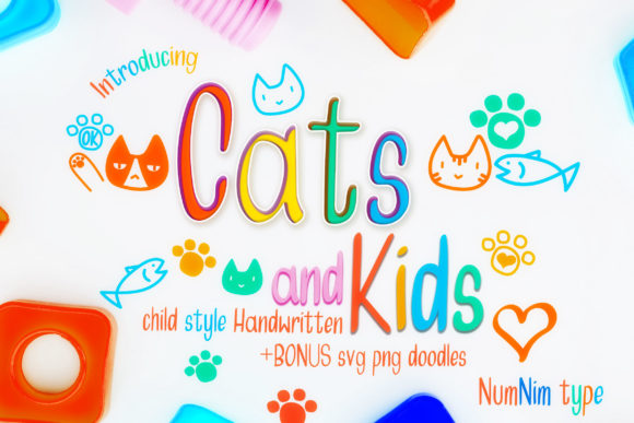 Cats and Kids Font for Business Branding