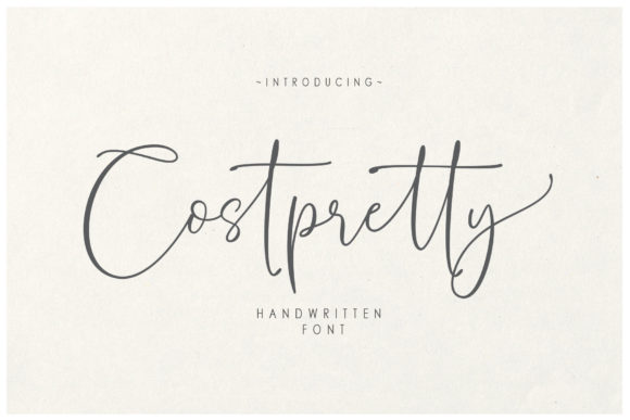 Costpretty: A Charming Handwritten Font for Branding Projects