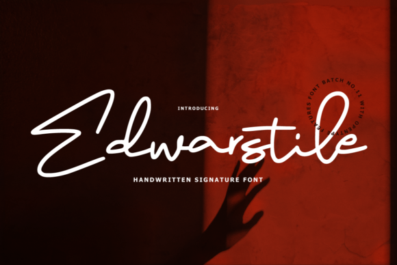 Edwarstile Signature: A Handwritten Font for Creative Makers
