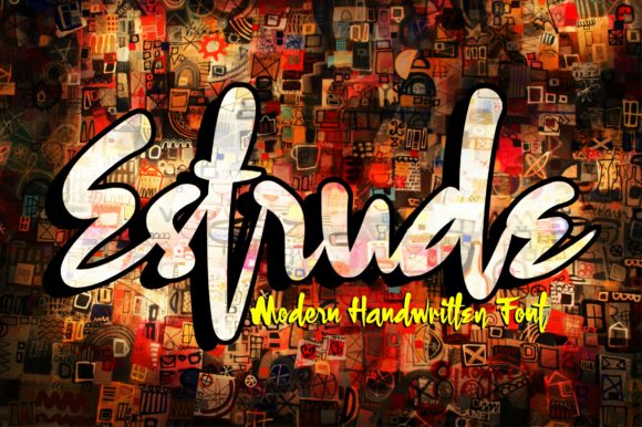 Estrude: A Bold Handwritten Font for Editorial Design