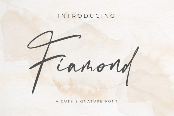 Fiamond Handwritten Font for Editorial Design