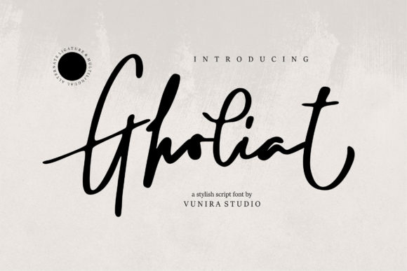 Gholiat Font for Business Branding