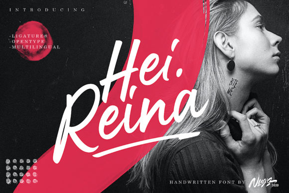 Hei Reina: A Handwritten Typeface for Impactful Branding