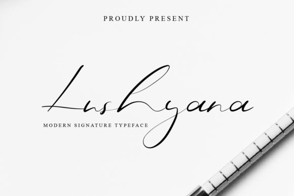Lushyana: A Handwritten Script Font for Polished Branding