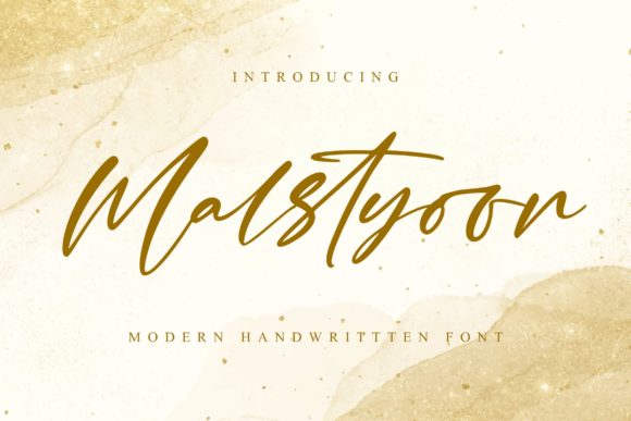 Malstyoor: A Modern Script Font for Web Design