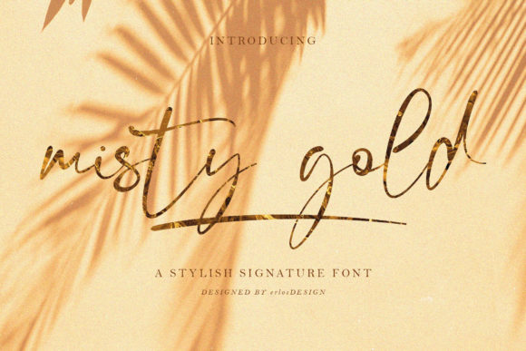 Misty Gold Font for Web Design Projects