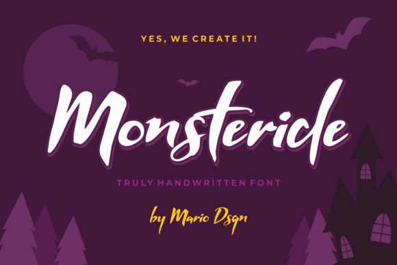 Monsteride: A Balanced Script Font for Editorial Elegance