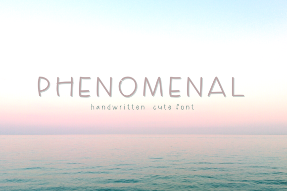 Phenomenal: A Handwritten Font for Modern Web Design