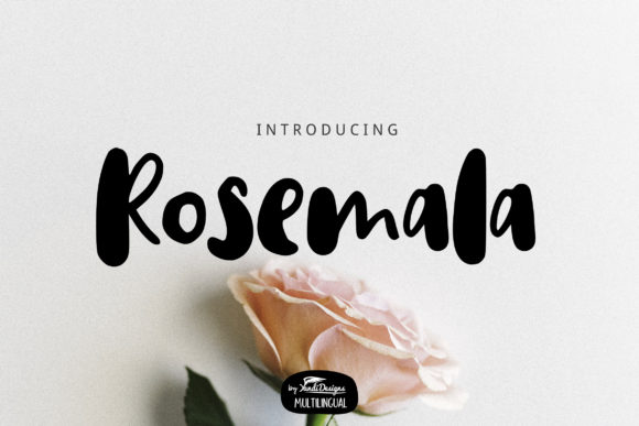 Rosemala: A Handwritten Font with Editorial Charm