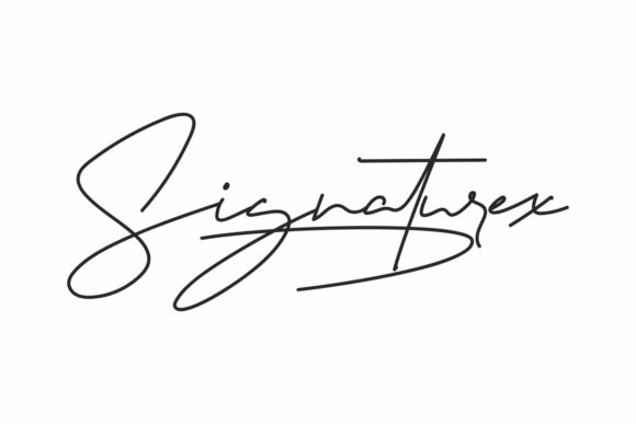 Signaturex: A Handwritten Font for Craft Projects