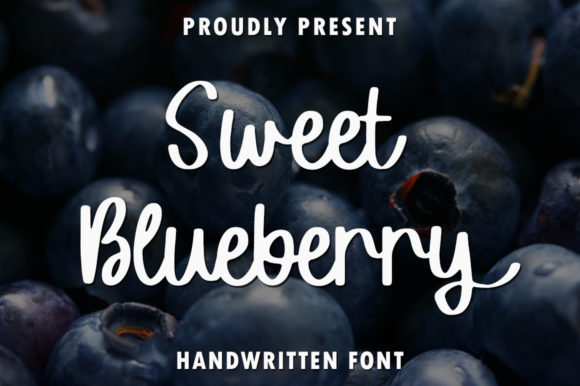 Sweet Blueberry Font for Handmade Creations