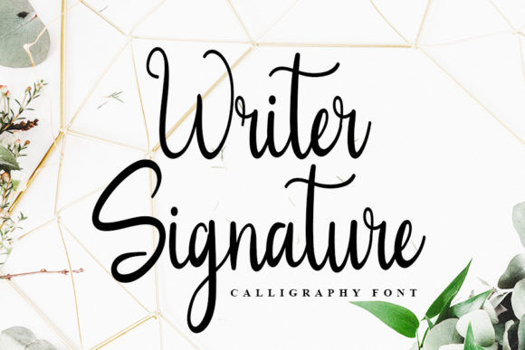 Writer Signature Font for Professional Branding